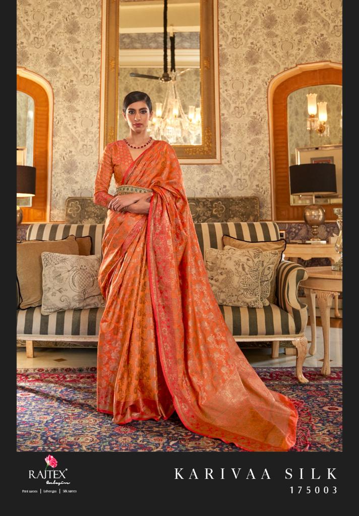 Rajtex Karivaa Silk Latest Fa Festive Wear Fabcy Saree Catalog